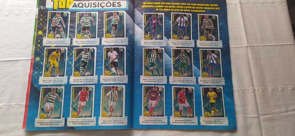 Caderneta Panini COMPLETA Futebol Liga Nos 2017-18