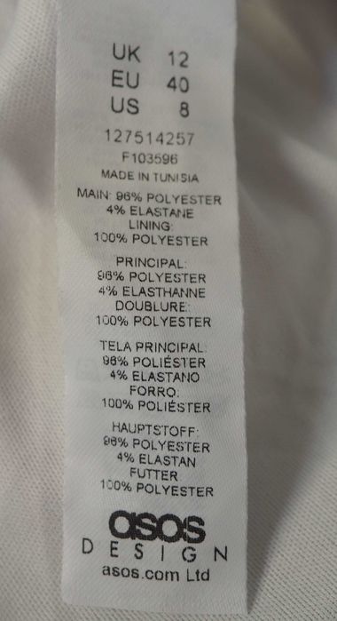 ASOS_wizytowa sukienka z siateczki w kwiaty_drapowana_rozmiar 40