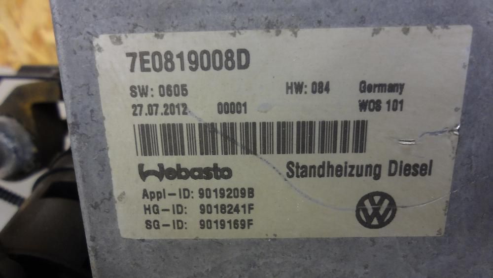 Вебасто Webasto VW T5 T6 автономная печка Фольксваген Т5 Т6Запчасти Т5