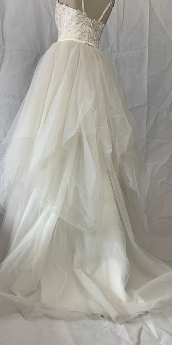 Bajkowa nowa suknia ślubna 40 księżniczka princessa ivory ramiączka