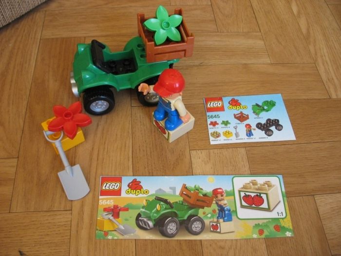 Lego Duplo 5645 Quad farmera plus przyczepka