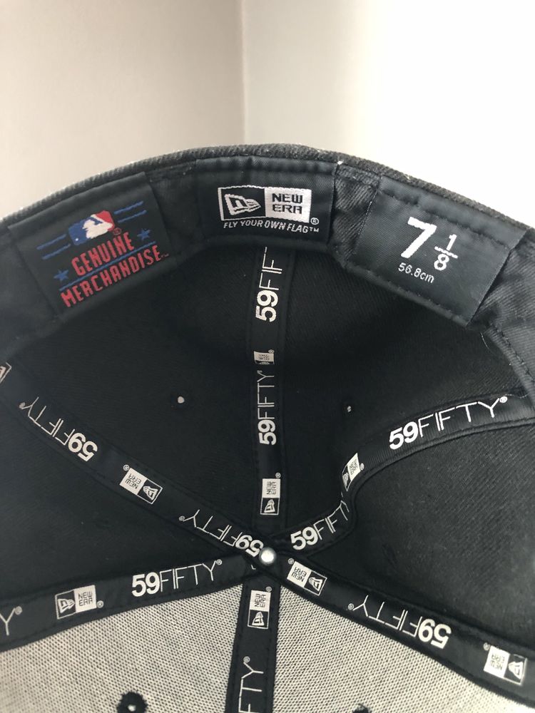 Czarna czapka new era vintage y2k 90s