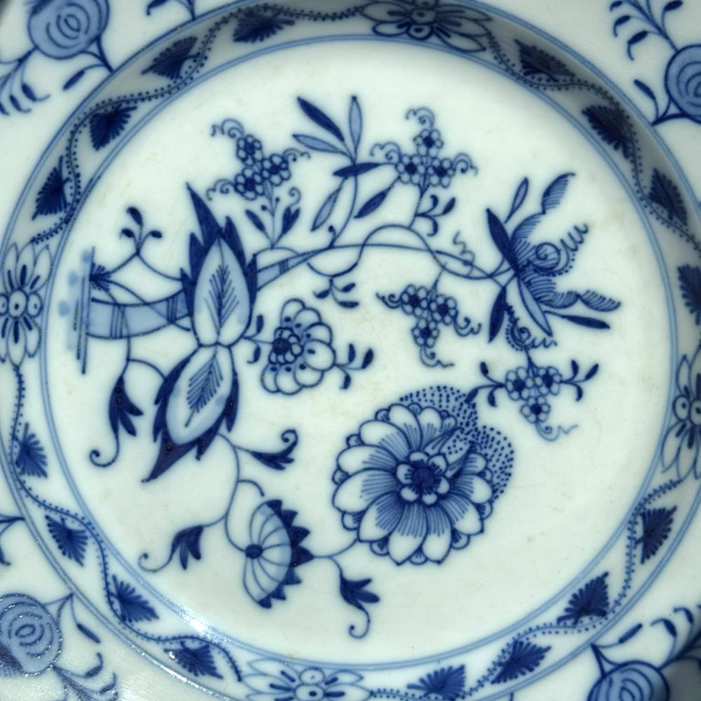 Talerz wzór cebulowy Thun Bohemia XIX wiek B41/5191