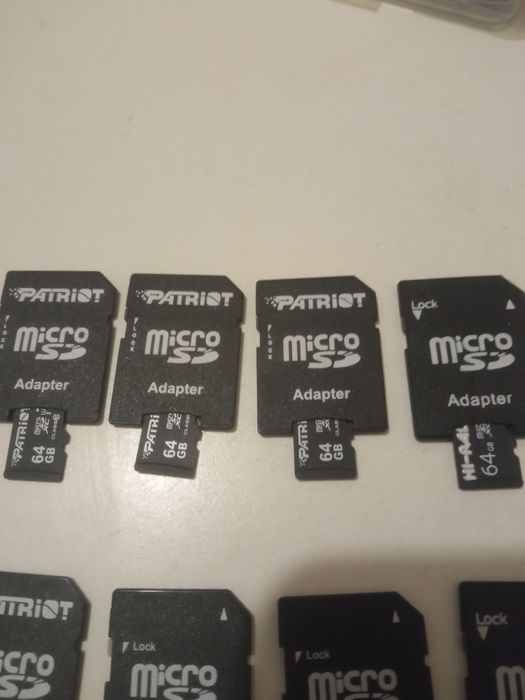 Микро SD.  С переходниками.