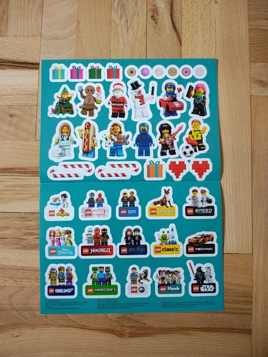 Naklejki LEGO List Do Świętego Mikołaja