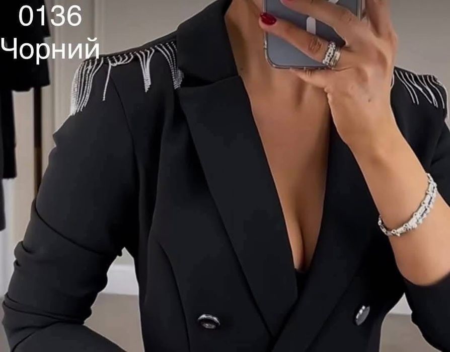 Сукня, Плаття піджак з бахрамою нове