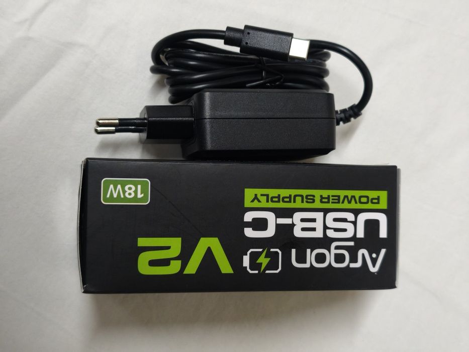 Carregador Argon ONE USB-C Power Supply V2 – 18W / 5.25V 3.5A