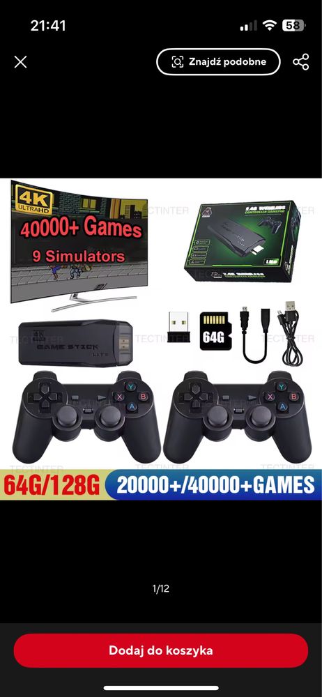 M8 konsola do gier retro 4K gsme stick lite game boy, ps1, pegasus