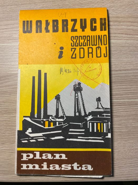 Wałbrzych - plan miasta 1977