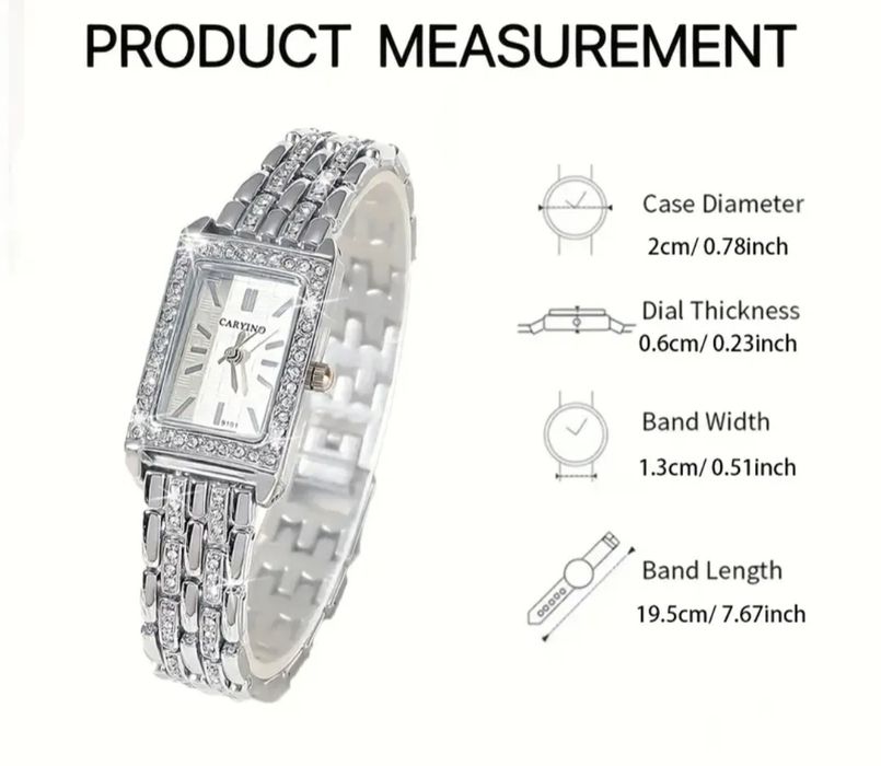 Годинник жіночий. Браслет з прикрасами