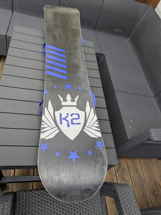 K2 Nemesis 164 duża długa deska snowboardowa snowboard wiązania XL