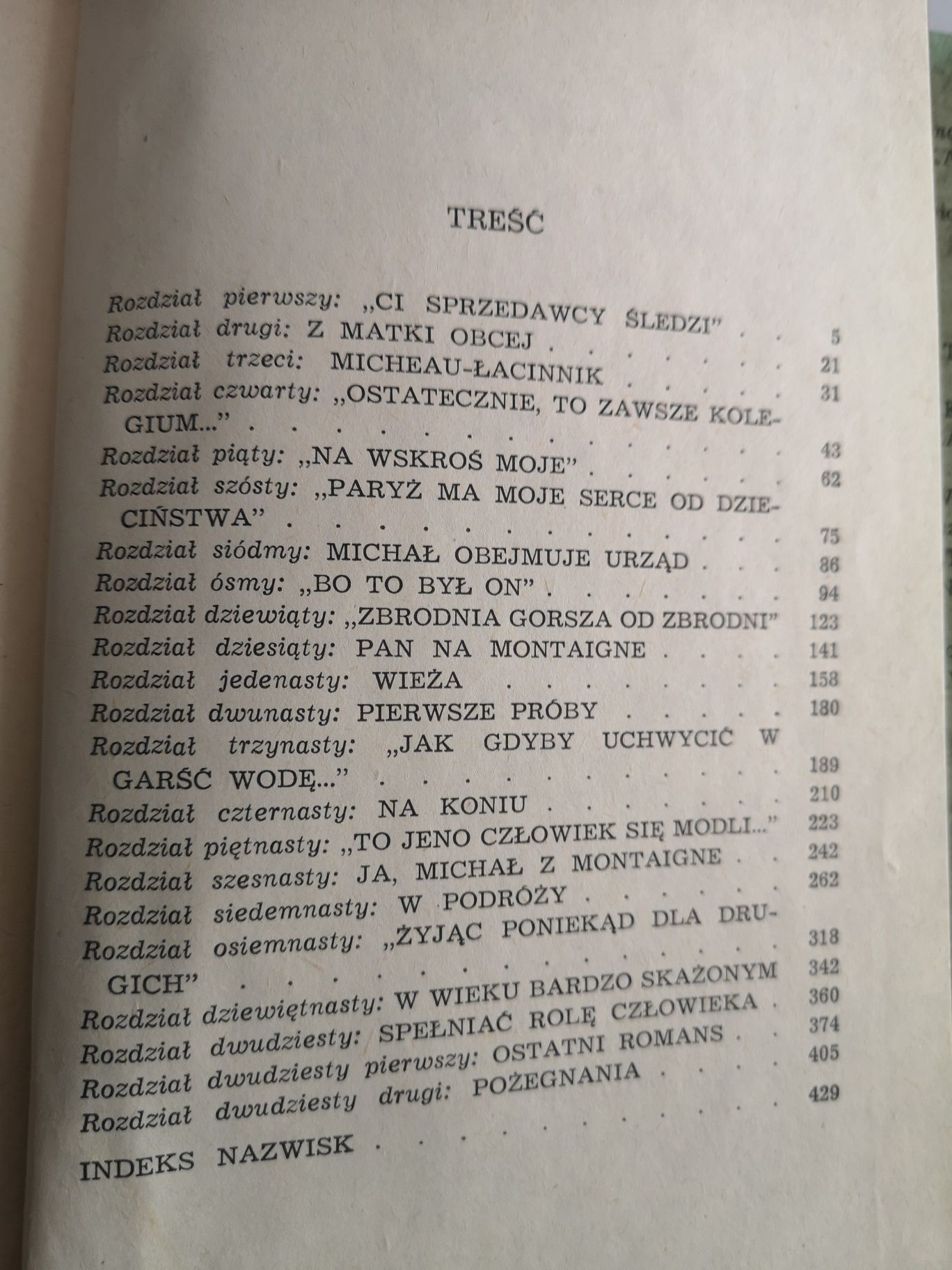 Ja, Michał z Montaigne – Józef Hen