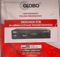 Dekoder DVB-T2 GLOBO nowy z pilotem