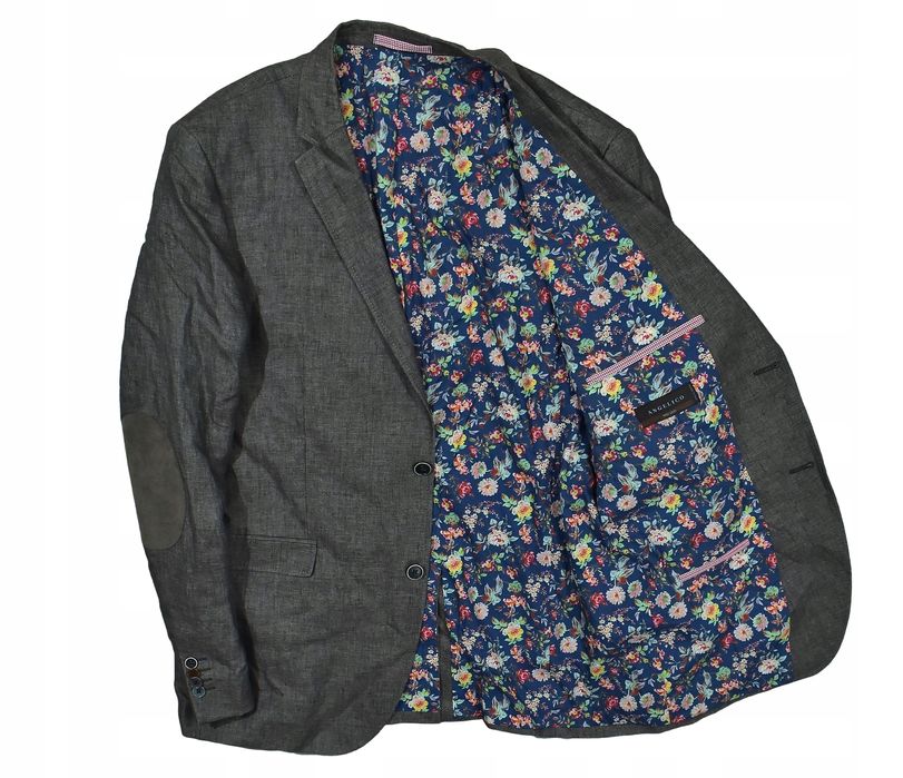 Sand Lniana Marynarka Męska Wiosenno Letnia 54