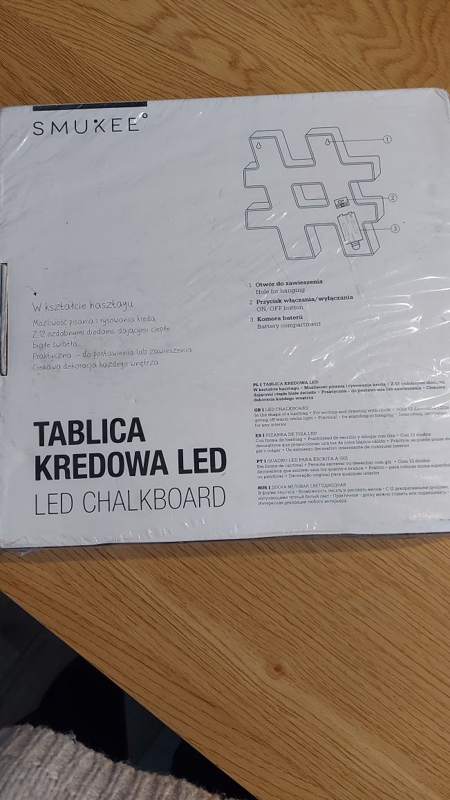 Tablica kredowa led