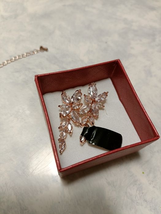 Biżuteria ślubna rose gold/ różowe złoto Destello