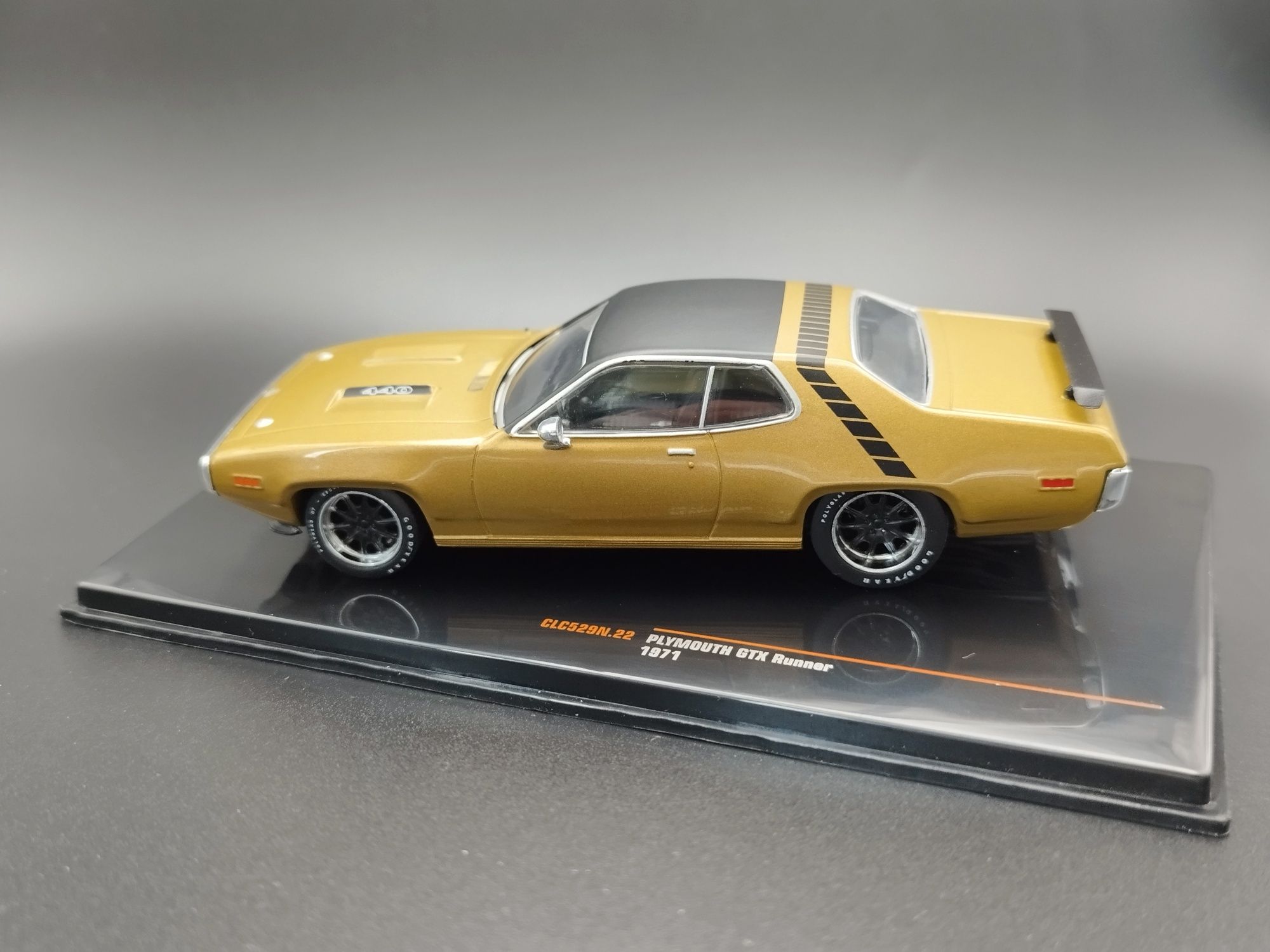 1:43 IXO 1971 Plymouth GTX Runner Model Nowy