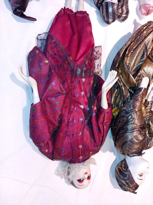 Conjunto de 6 Bonecos Decorativos de Veneza