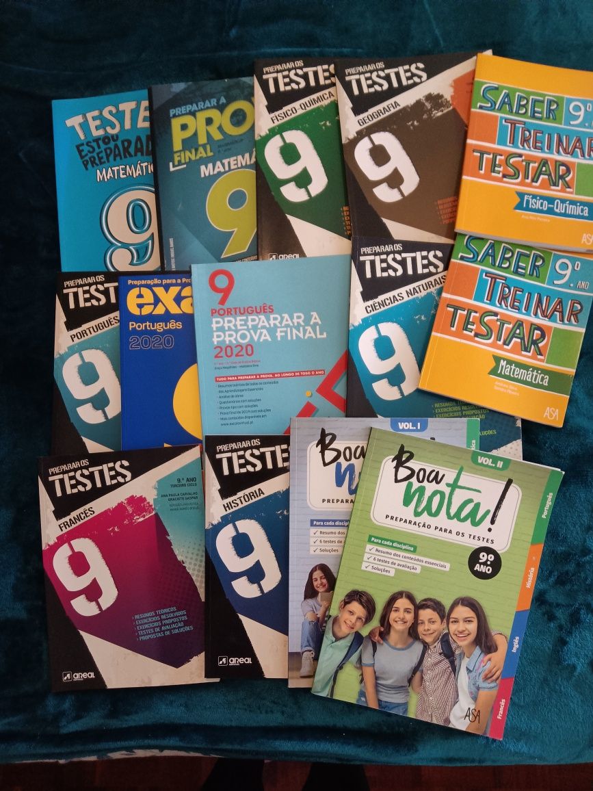 Preparar os testes do 9⁰ano todas disciplinas