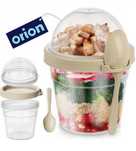 lunchbox pojemnik kubek na jogurt musli sałatki + łyżeczka bpa free 40