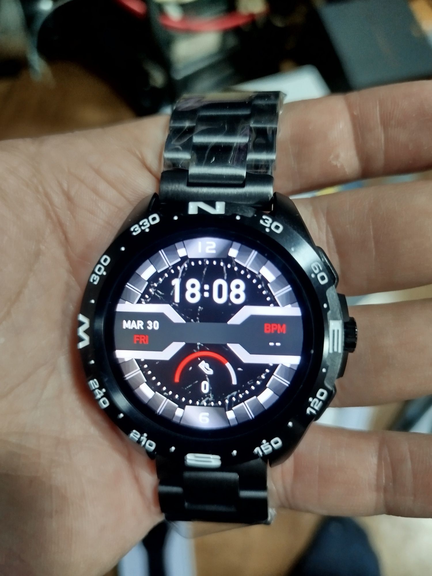 Тактические смарт часы GPS. IP68. COMPASS. Стальной корпус
