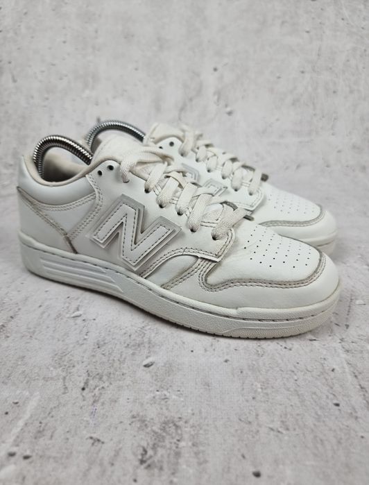 Buty Damskie New Balance NB 38 Sportowe Białe Skórzane Trampki Lekkie