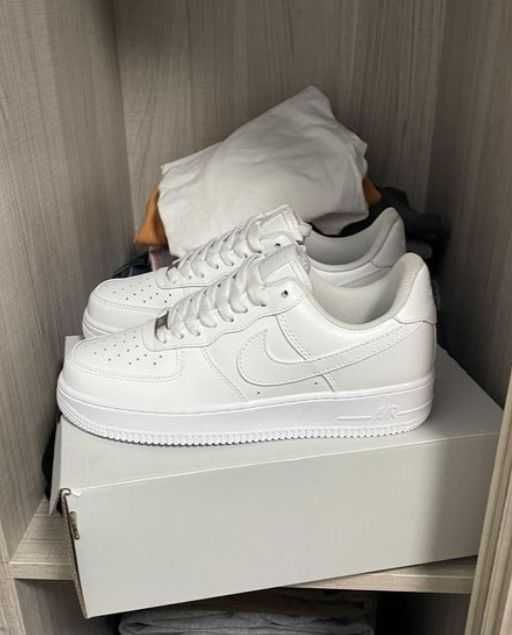 Biały\NikeForce1*airDamskieKomfort ZniżkaTrampkiNeutralne 37.5