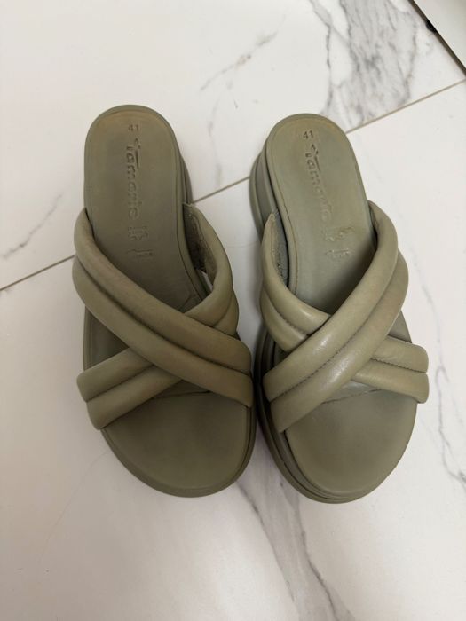 Tamaris шльопанці шкіра натуральна