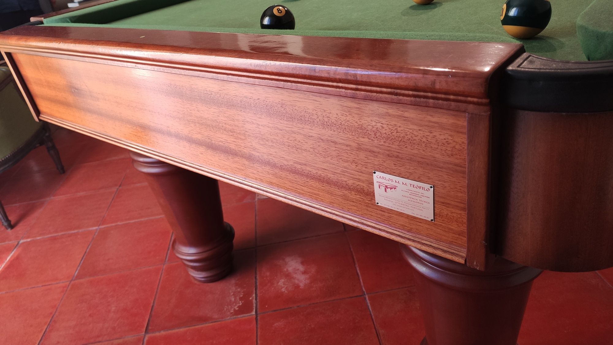 Mesa Snooker + acessórios (oferta pano novo)