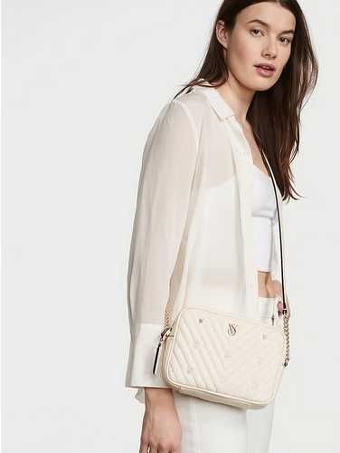 Victoria's Secret Crossbody Camera Bag Biscotti Stud Сумка кросс боди