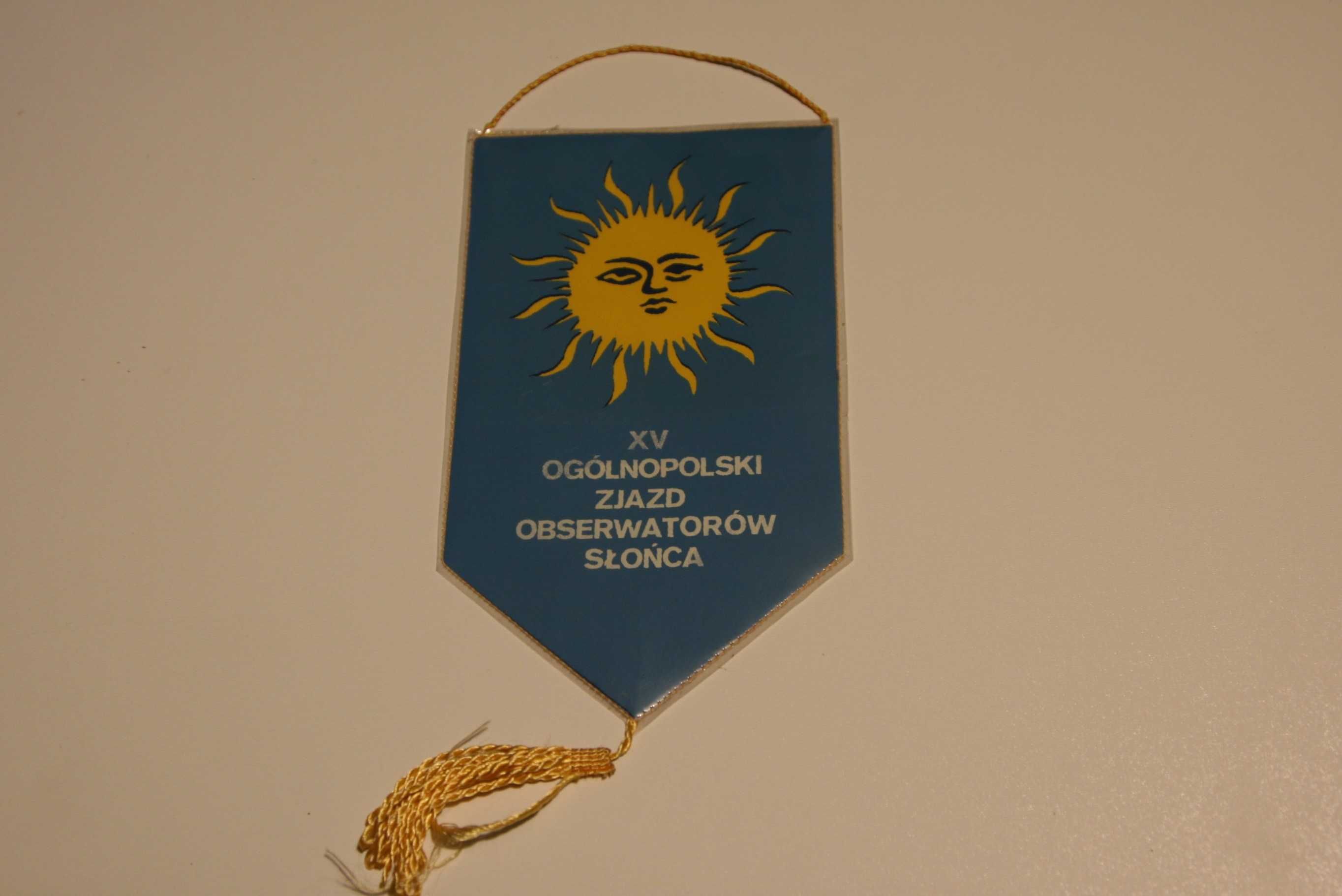 Proporczyk Towarzystwa Obserwatorów Słońca 1984 PRL