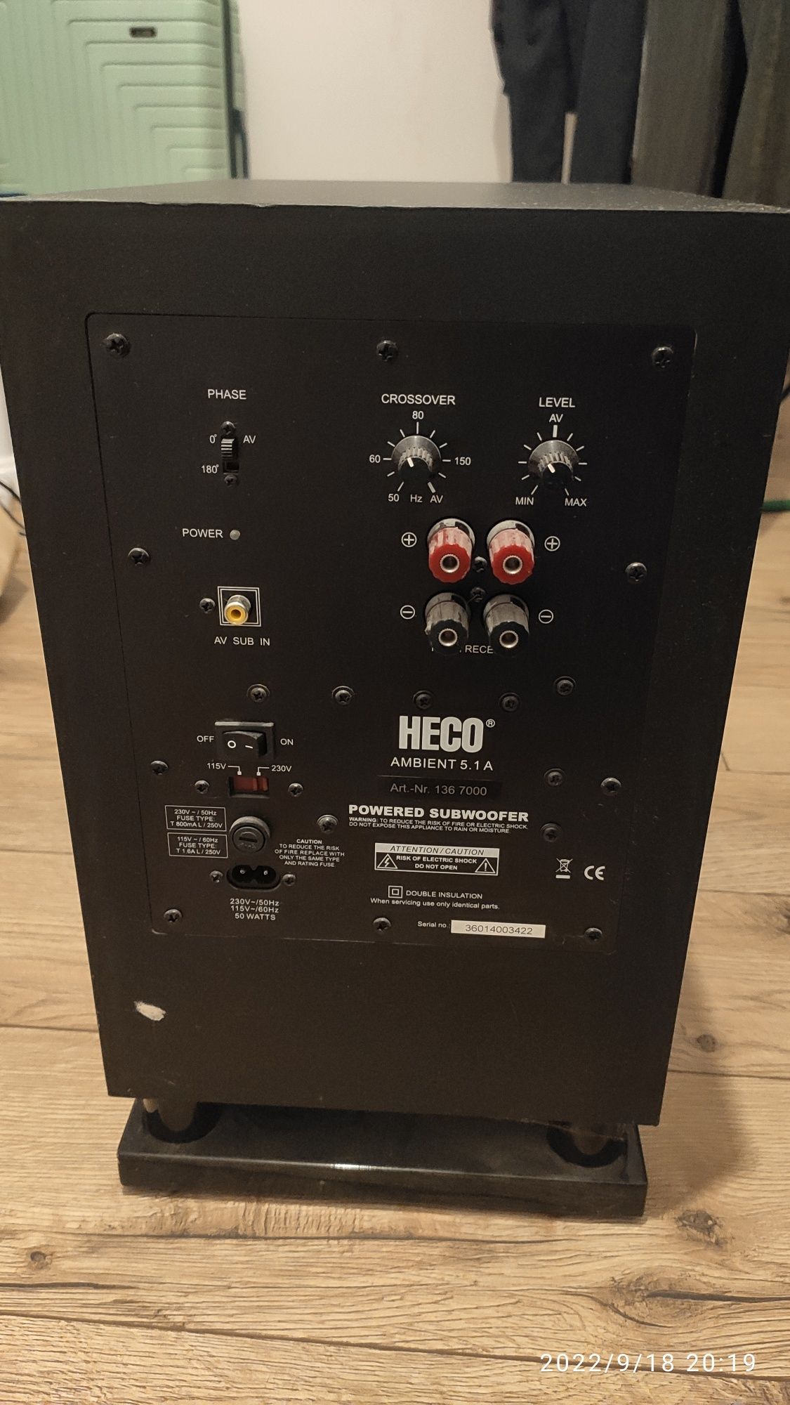 Heco Subwoofer aktywny 120 W