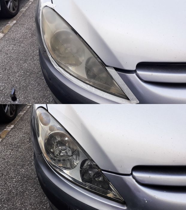 Polimento de faróis (os 2 faróis)