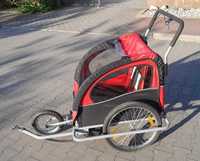Przyczepa rowerowa wózek dla dziecka lub psa do biegania