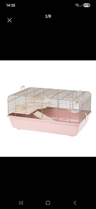 Klatka Rex różowo pastelowa