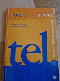 Książka telefoniczna Torunia z 2001/2 roku.