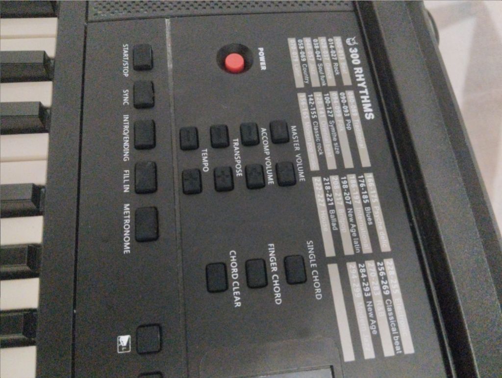 Teclado eletrónico 54 teclas MAX Rhapsody (com fonte)