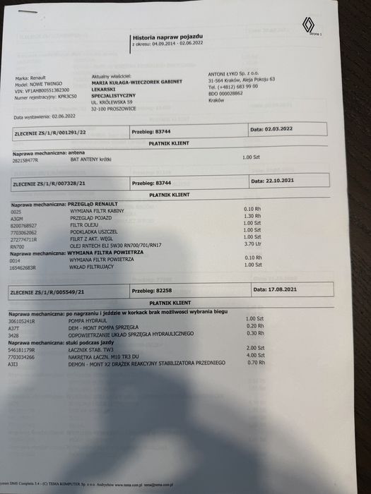 Renault Twingo Navi kamera tempomat salon Polska full opcja