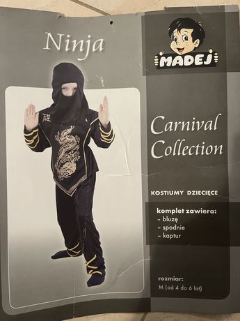 Strój ninja madej 4-6 lat bez kominiarki