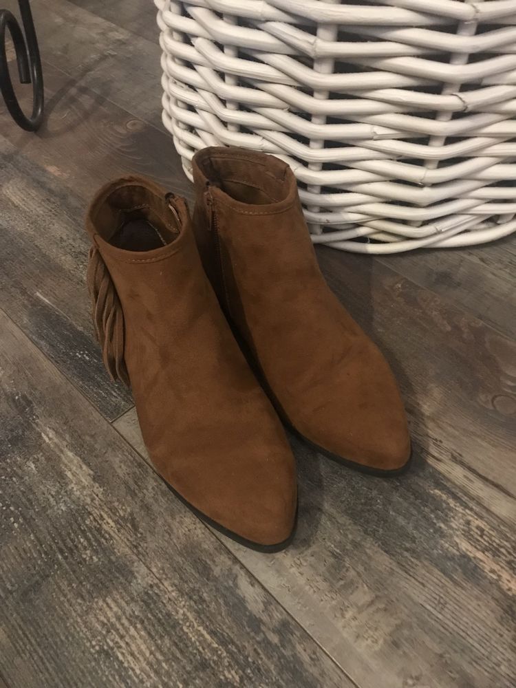 Botki buty damskie zamszowe 38