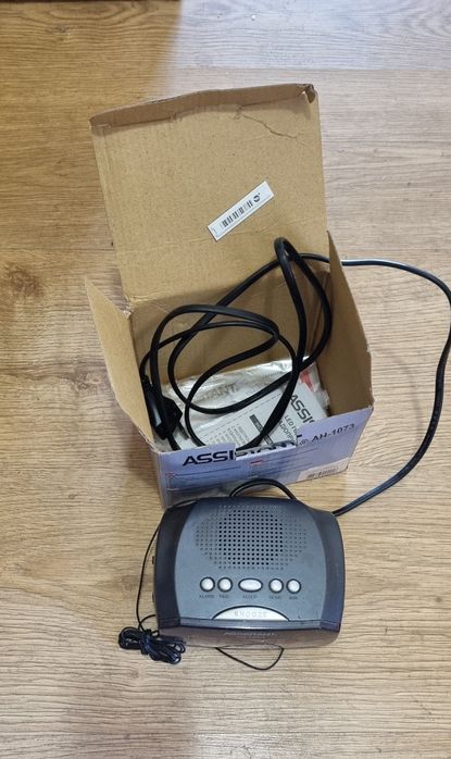 Годинник З FM радіо ASSISTANT AH-1073 metallic