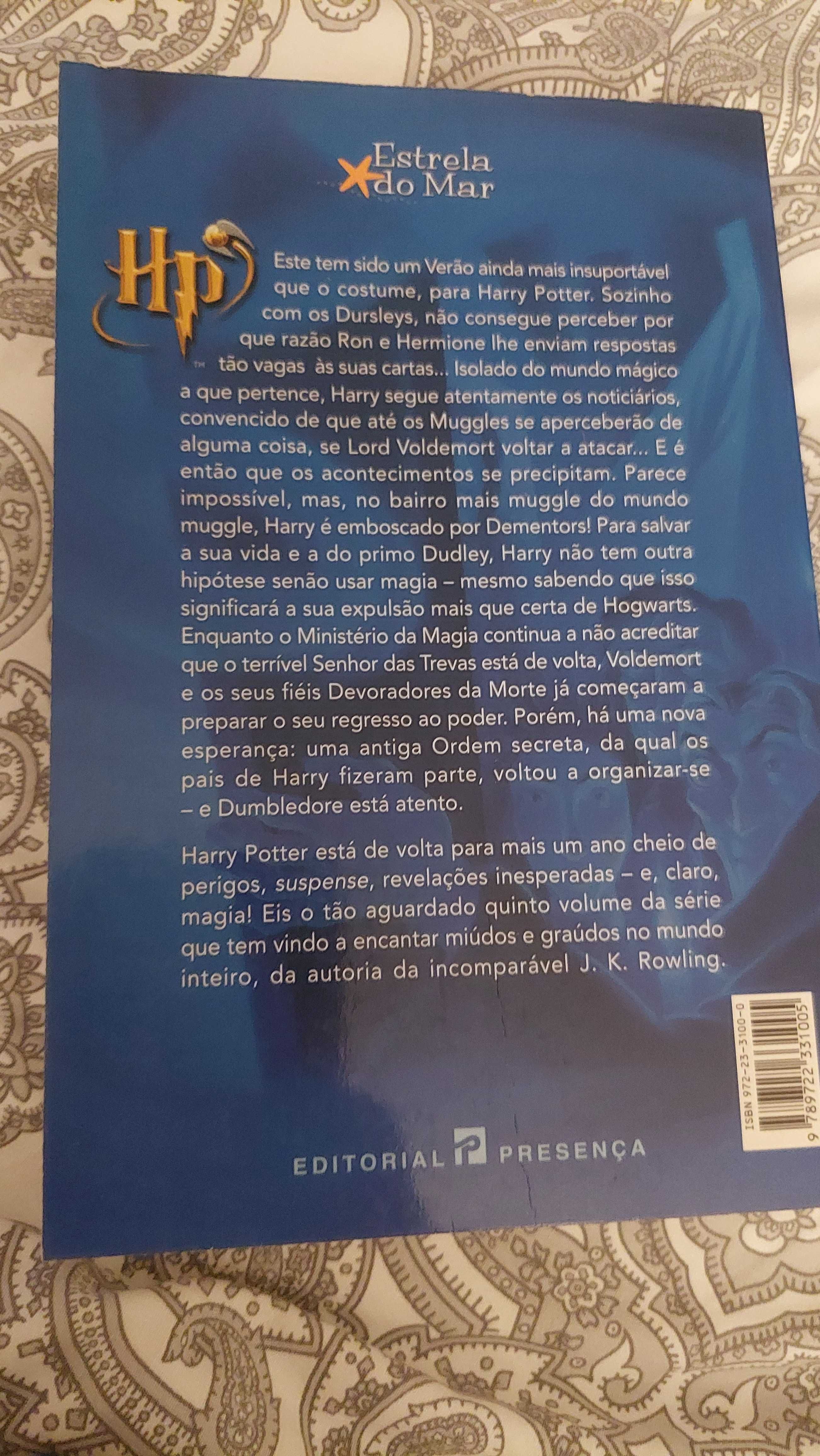 Livro Harry Potter e a ordem da Fénix