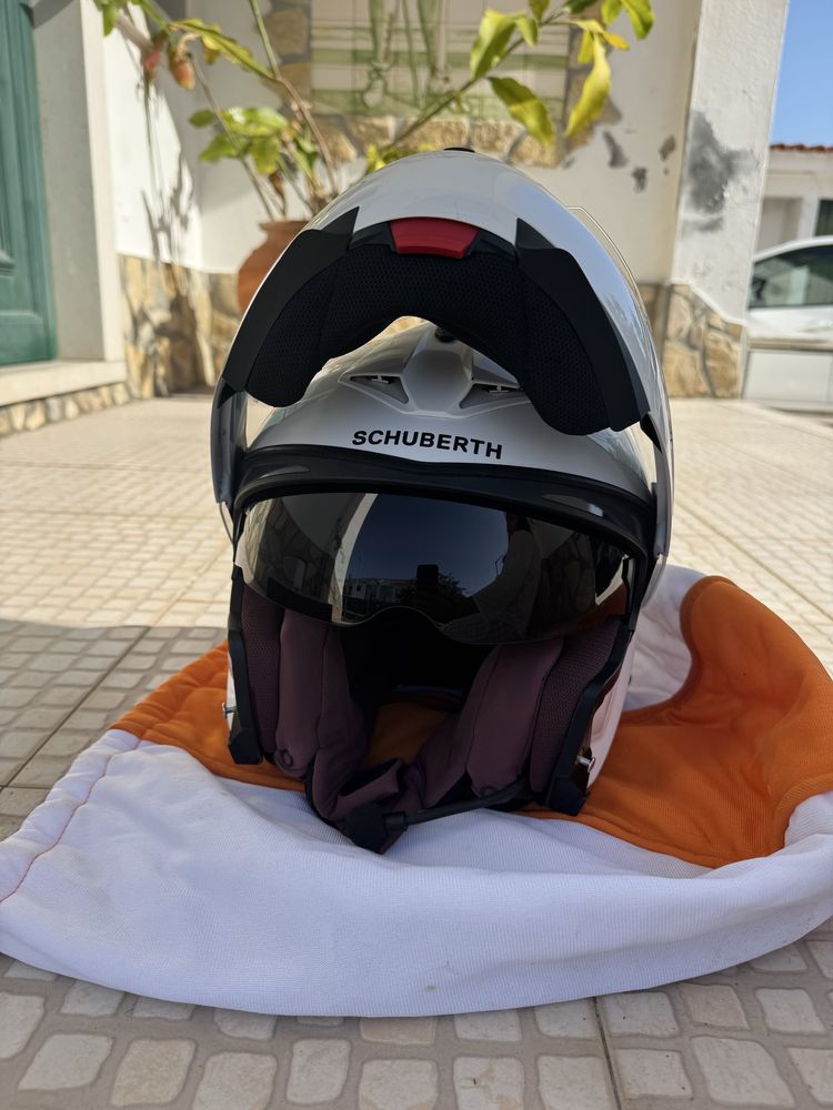 Capacete schuberth C3 pro woman, tam S, com intercomunicador cardo