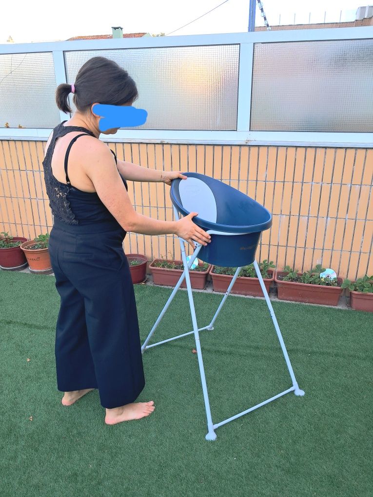 Banheira shnuggle com suporte