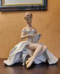 АКЦИЯ! Фарфоровая статуэтка "Красавица с веером" Германия Wallendorf