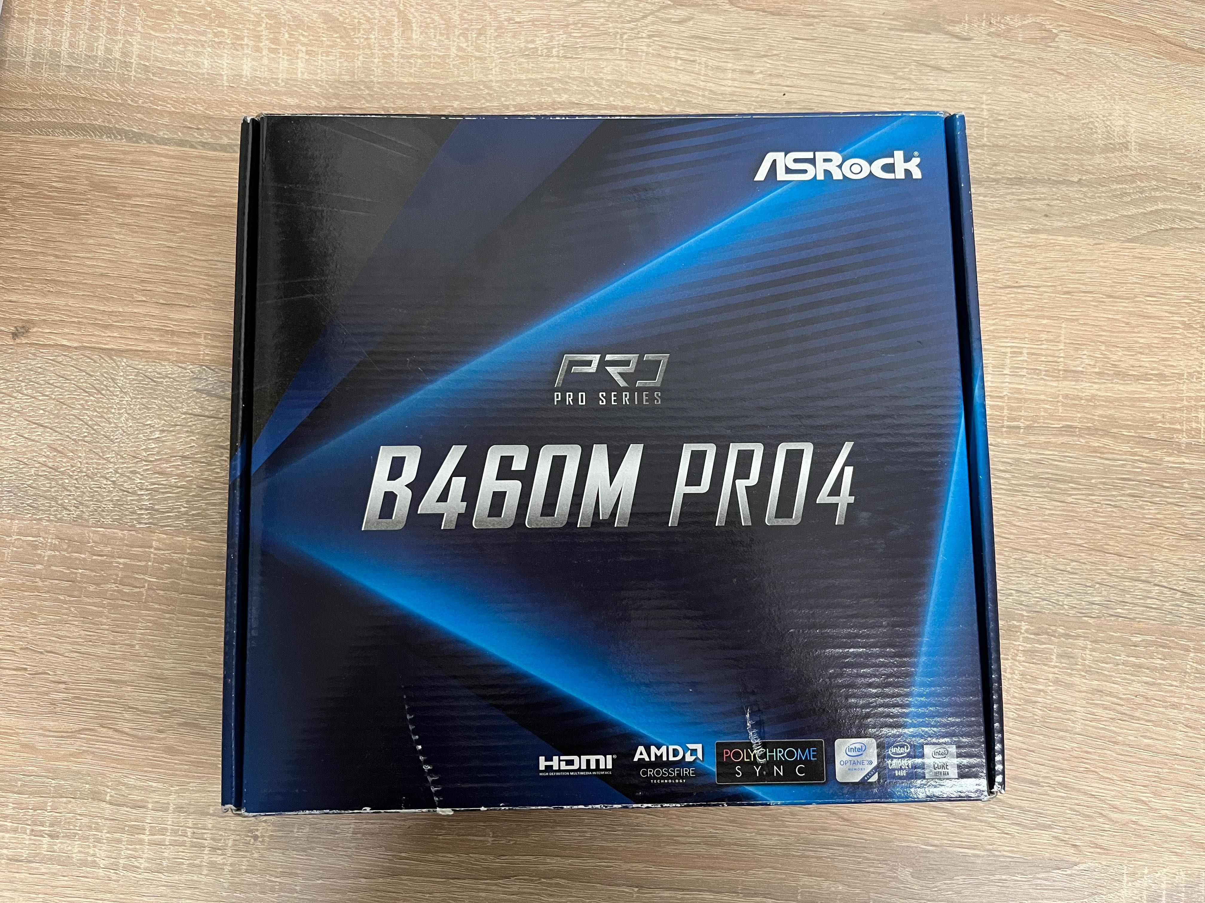 Procesor Intel Core i3-10100f 4c/8t + płyta główna ASRock B460M Pro 4