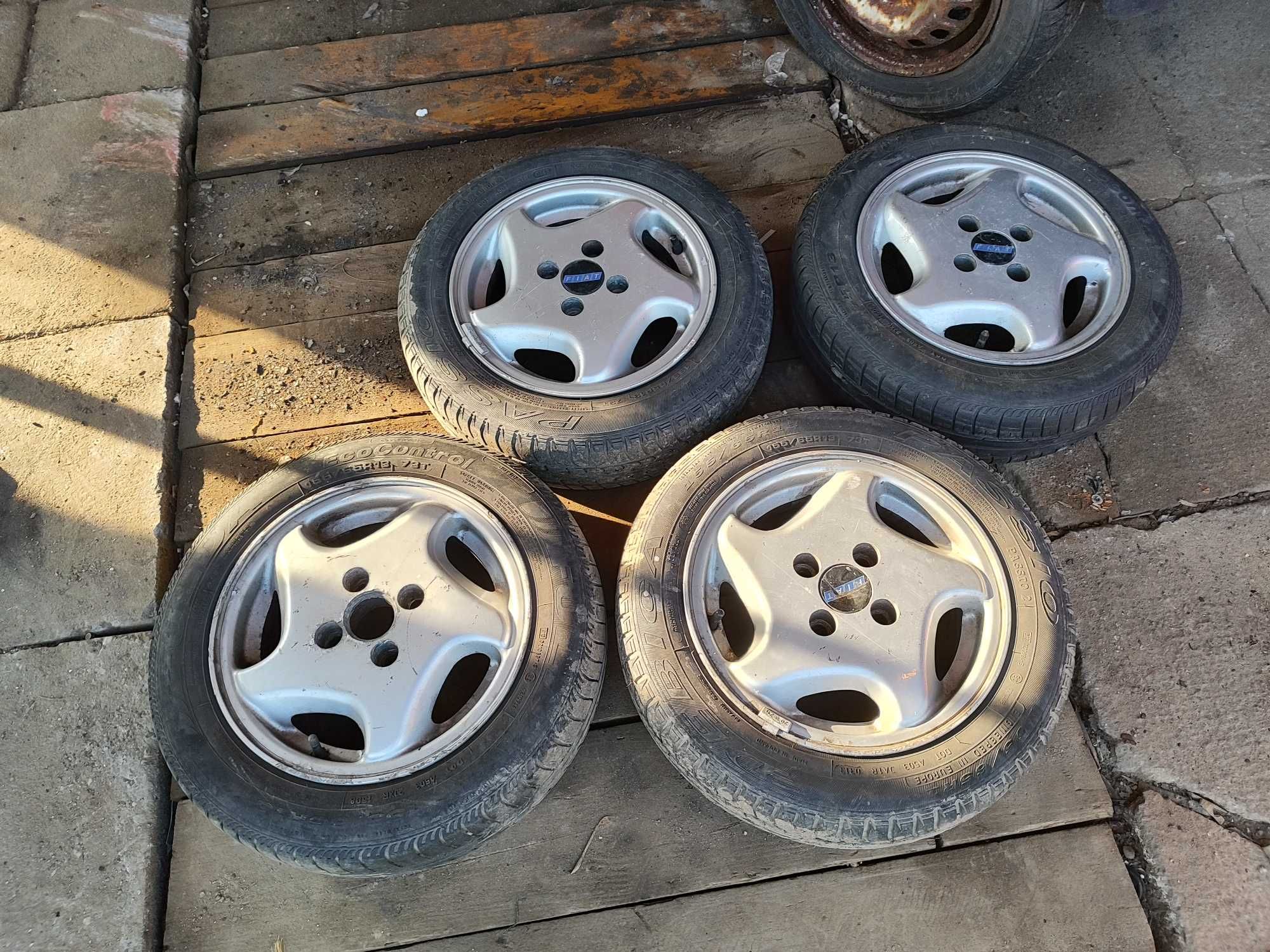 Alufelgi Seicento opony letnie 13 cali komplet Cinquecento