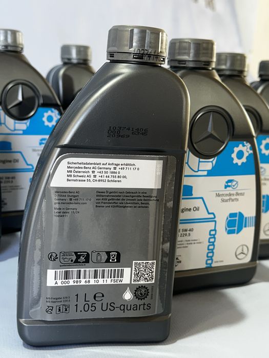 Оригінальне масло Mercedes 5w-40 MB 229.5 1L