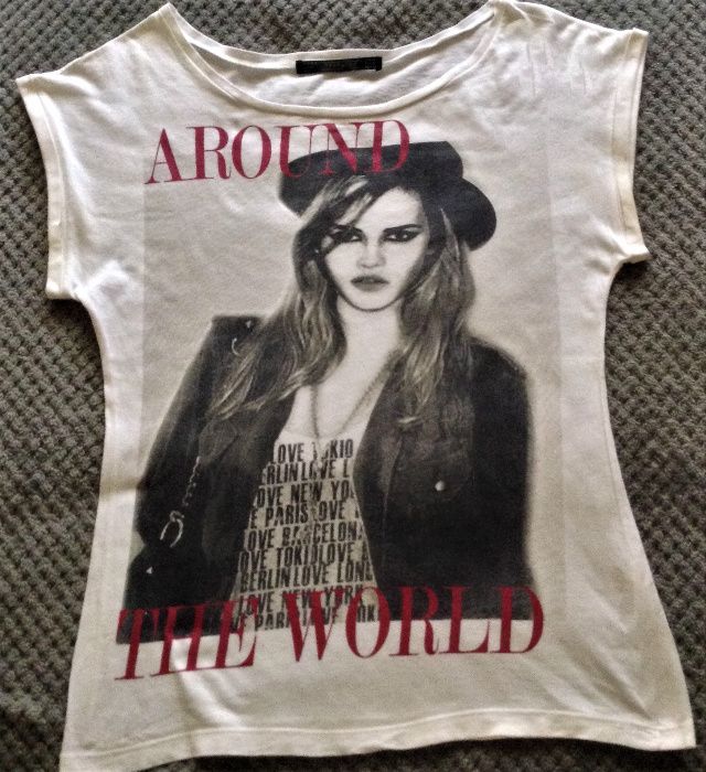 T-shirt estampada zara