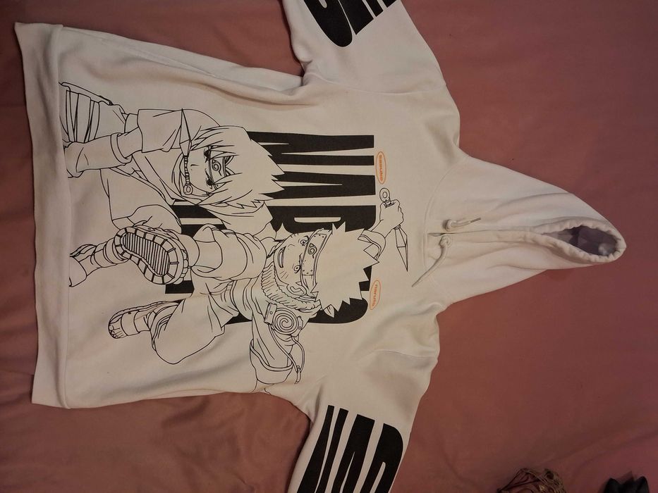Худі біле CROPP sasuke naruto XXL